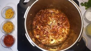 Ambur Biryani preparation