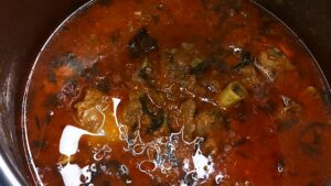 Ambur Biryani preparation