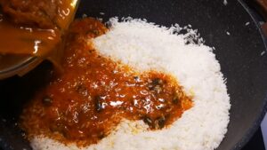 Ambur Biryani preparation